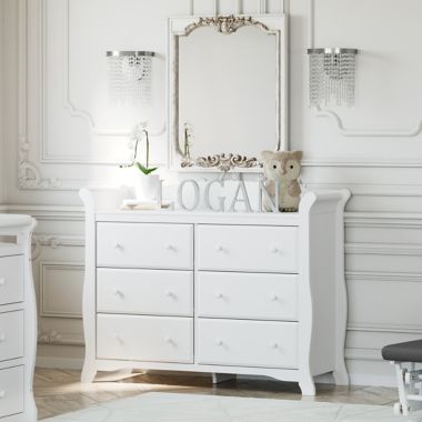 Storkcraft&reg; Avalon 6-Drawer Double Dresser in White. View a larger version of this product image.
