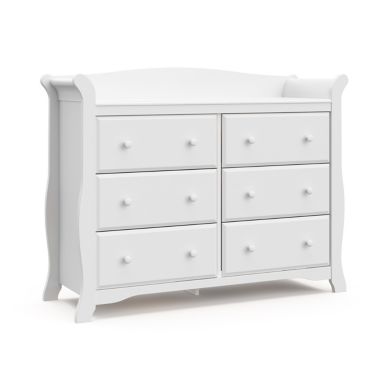 Storkcraft&reg; Avalon 6-Drawer Double Dresser in Grey. View a larger version of this product image.