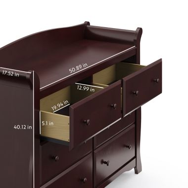 Storkcraft&reg; Avalon 6-Drawer Double Dresser in Espresso. View a larger version of this product image.