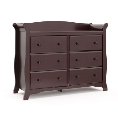 Storkcraft&reg; Avalon 6-Drawer Double Dresser in Espresso. View a larger version of this product image.