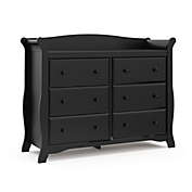 Storkcraft&trade; Avalon 6-Drawer Double Dresser in Black