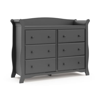 Storkcraft&trade; Avalon 6-Drawer Double Dresser in Grey
