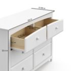 Alternate image 9 for Storkcraft&reg; Kenton 6-Drawer Double Dresser in White