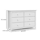 Alternate image 5 for Storkcraft&reg; Kenton 6-Drawer Double Dresser in White