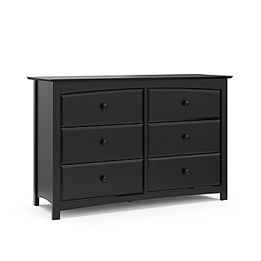 Storkcraft&reg; Kenton 6-Drawer Double Dresser in Black. View a larger version of this product image.