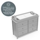 Alternate image 6 for Storkcraft&reg; Kenton 6-Drawer Double Dresser in Pebble Grey