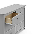 Alternate image 9 for Storkcraft&reg; Kenton 6-Drawer Double Dresser in Pebble Grey