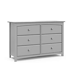 Storkcraft™ Kenton 6-Drawer Double Dresser in Pebble Grey
