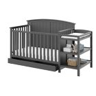 Alternate image 5 for Storkcraft&reg; Steveston 4-in-1 Convertible Crib and Changer in Grey