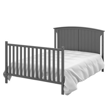 Storkcraft&reg; Steveston 4-in-1 Convertible Crib and Changer in Grey. View a larger version of this product image.