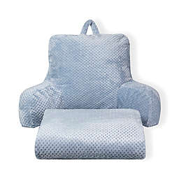 Simply Essential™ Honeycomb 2-Piece Backrest Pillow and Throw Blanket Bundle in Egret