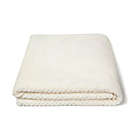 Alternate image 1 for Simply Essential&trade; Honeycomb 2-Piece Backrest Pillow and Throw Blanket Bundle in Egret