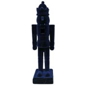 Studio 3B&trade; Modern Flocked Christmas Nutcracker in Navy