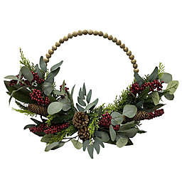Bee & Willow™ 22-Inch Artificial Hoop Christmas Wreath in Green