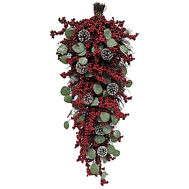 Bee &amp; Willow&trade; 36-Inch Classic Door Christmas Swag in Red. View a larger version of this product image.