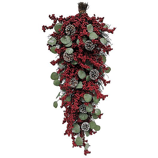 Alternate image 1 for Bee & Willow™ 36-Inch Classic Door Christmas Swag in Red