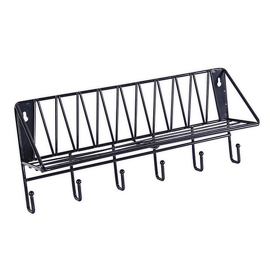 Alternate image 1 for Wild Sage™ Wire Wall Shelf with Hooks