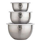 Alternate image 3 for Simply Essential&trade; Stainless Steel Mixing Bowls with Lids (Set of 3)