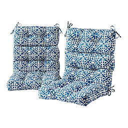 Greendale Home Fashions Outdoor Chair Cushions in Indigo (Set of 2)