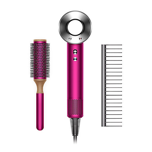 Alternate image 1 for Dyson Supersonic™ Hair Dryer with Styling Set in Fuchsia/Nickel- Mother's Day Gift Edition