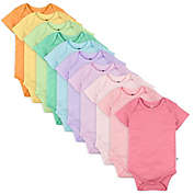 The Honest Company&reg; 10-Pack Organic Cotton Bodysuits in Rainbow