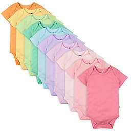 The Honest Company® 10-Pack Organic Cotton Bodysuits in Rainbow