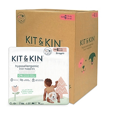 Kit &amp; Kin&trade; Hypoallergenic Size 6 104-Count Disposable Diapers. View a larger version of this product image.