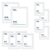 Simply Essential&trade; Gallery 10-Piece Wood Picture Frame Set in White