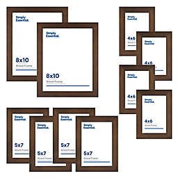 Simply Essential™ Gallery 10-Piece Wood Picture Frame Set