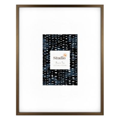 Studio 3B&trade; 5-Inch x 7-Inch Oversized Matted Frame in Bronze