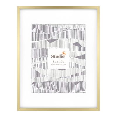 Studio 3B&trade; 8-Inch x 10-Inch Matted Frame in Gold
