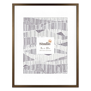 Studio 3B&trade; 8-Inch x 10-Inch Matted Frame in Bronze. View a larger version of this product image.