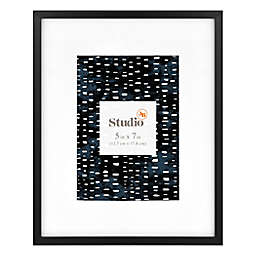 Studio 3B&trade; 5-Inch x 7-Inch Matted Frame in Black