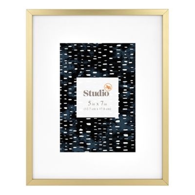 Studio 3B&trade; 5-Inch x 7-Inch Matted Frame in Gold