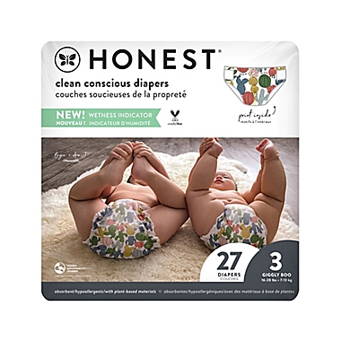 Honest&reg; Size 3  27-Count Panda Print Disposable Diapers. View a larger version of this product image.