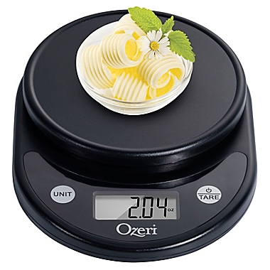 Ozeri&reg; Pronto Digital Kitchen Scale in Black. View a larger version of this product image.