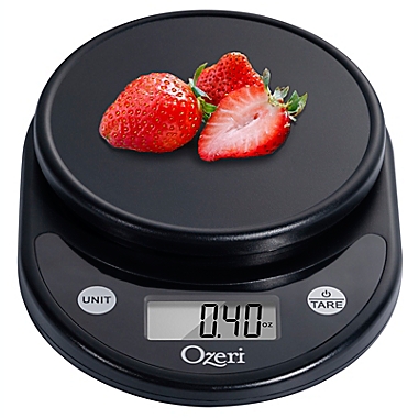 Ozeri&reg; Pronto Digital Kitchen Scale in Black. View a larger version of this product image.