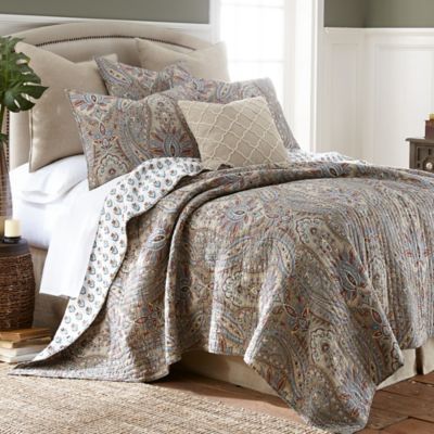 Levtex Home Kasey 3-Piece Reversible Full/Queen Quilt Set in Taupe