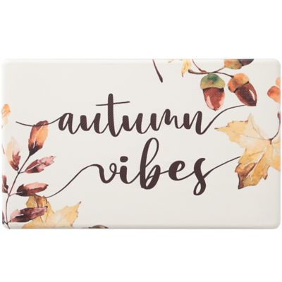 H for Happy&trade; 18-Inch x 30-Inch &quot;Autumn Vibes&quot; Comfort Kitchen Mat