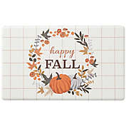 H for Happy&trade; 18-Inch x 30-Inch &quot;Happy Fall&quot; Wreath Comfort Kitchen Mat