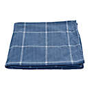 Alternate image 2 for Simply Essential&trade; 3-Piece Windowpane Plaid Throw Blanket and Throw Pillow Bundle in Navy