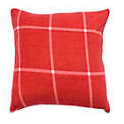 Alternate image 1 for Simply Essential&trade; 3-Piece Windowpane Plaid Throw Blanket and Throw Pillow Bundle in Red
