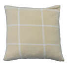 Alternate image 1 for Simply Essential&trade; 3-Piece Windowpane Plaid Throw Blanket and Throw Pillow Bundle in Sandshell