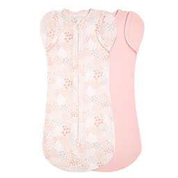 aden + anais™ essentials Newborn 2-Pack Tender Flower Snug Swaddle Blankets in Pink