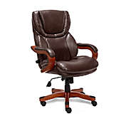 Serta&reg; Big and Tall Bonded Leather Executive Chair in Biscuit