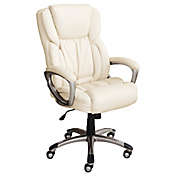 Serta&reg; Works Bonded Leather Executive Chair in Beige