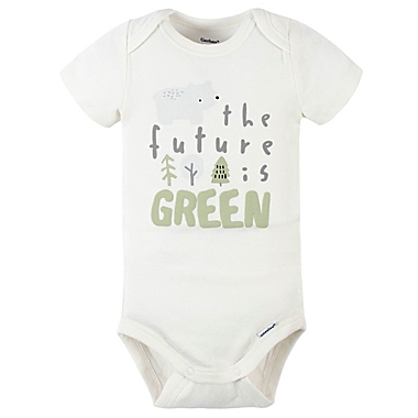 Gerber&reg; Preemie 4-Piece Bear Footie, Bodysuit, Footed Pant, and Hat Set in Green. View a larger version of this product image.
