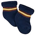 Alternate image 2 for Gerber&reg; Size 3-6M 6-Pack Fox Wiggle-Proof&trade; Socks in Blue