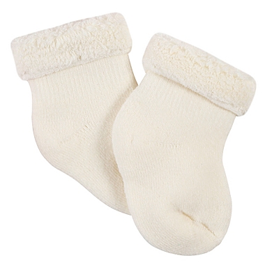 Gerber&reg; Size 3-6M 6-Pack Fox Wiggle-Proof&trade; Socks in Blue. View a larger version of this product image.