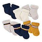 Alternate image 0 for Gerber&reg; Size 3-6M 6-Pack Fox Wiggle-Proof&trade; Socks in Blue
